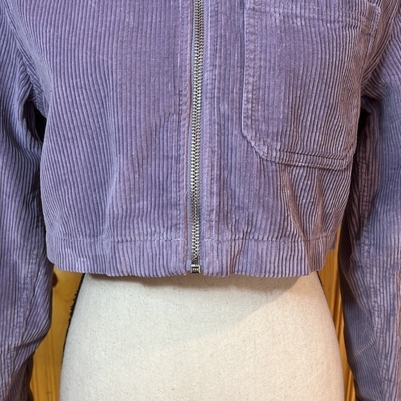 TNA Lavender Dixon Cropped Corduroy Jacket Sz-2XS - Picture 3 of 8